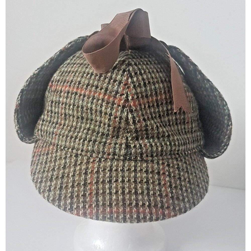 FAILSWORTH LONDON Vintage Sherlock Holmes Wool Blend Hat Cap 7/57 London Eaton's